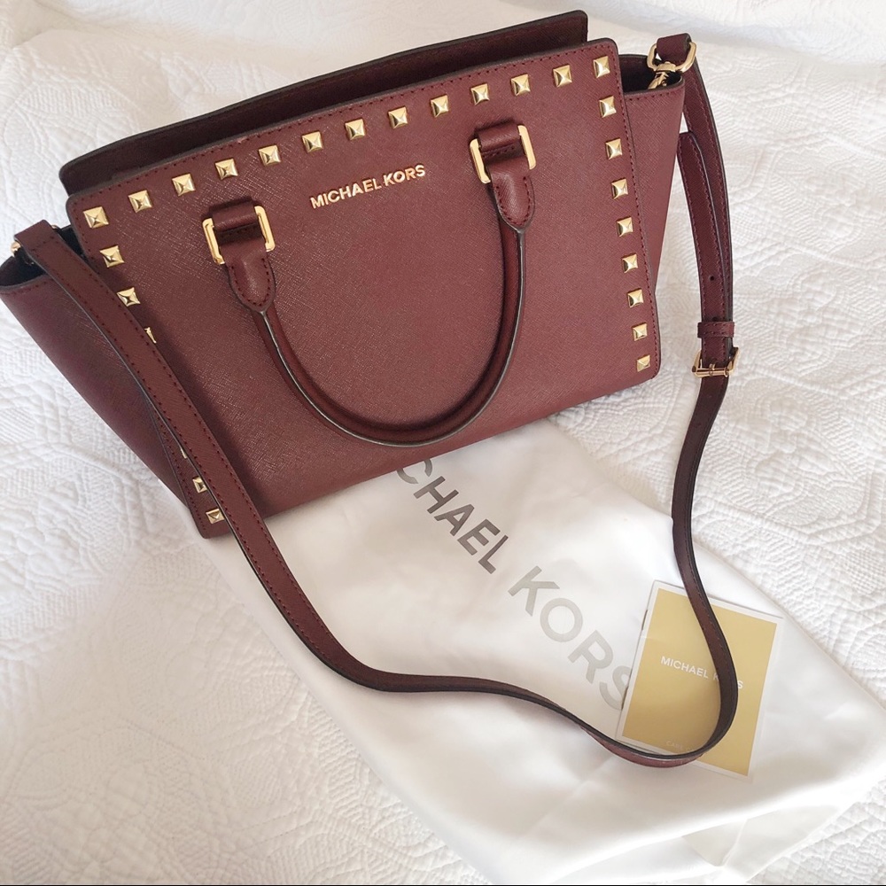 *MOVING SALE* Michael Kors Selma Satchel in Merlot